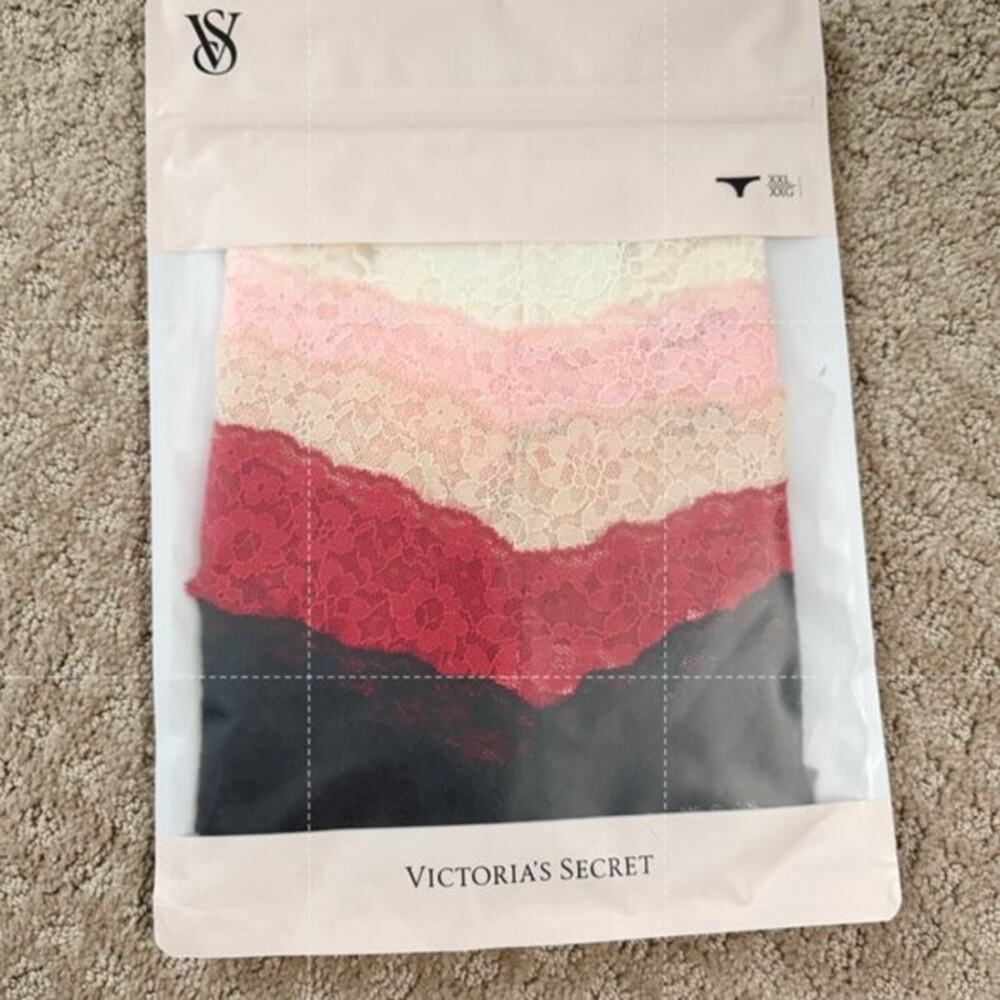 Victoria's Secret, Pack of 5, Sexy Lace Waist Thongs Panty Pack - Size XXL